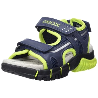 Abbildung von Geox Dynomix FÜR Trekkingsandale für Kinder, Größe: 35, Blau/gelb Schuhe