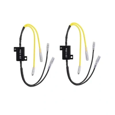 Abbildung von Aofan Motorrad Blinker Leistungswiderstand Lastwiderstand für LED Fehlercode Richtige Blinkfrequenz Fix Fehler 12V 25W 6.8Ohm (2 Stück)