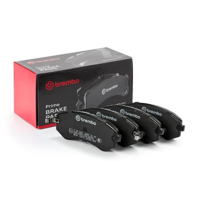Abbildung von BREMBO P 56 039 Bremsbelagsatz mit akustischer Verschleißwarnung ohne Zubehör NISSAN: Patrol GR 5 SUV, ALMERA 1 Hatchback