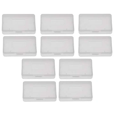 Abbildung von 10 Stück Game Case, Cartridge Case Transparente Anti Staub Abdeckung für Boy Advance GBA 2,56 X 1,57 0,31 Zoll Größe