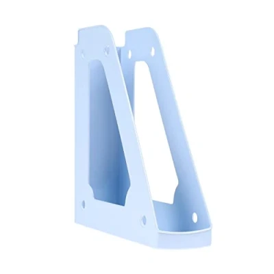 Abbildung von DONAU 7462101PL 10 Stehsammler Modernes Design/ 1 Stück / A4 Blau Pastellfarbe/Durchbrochen/PP/Kunststoff/Schreibtisch Organizer für Zeitschriften