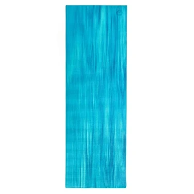 Abbildung von Yogamatte Ganges. PVC aqua/blau marmoriert