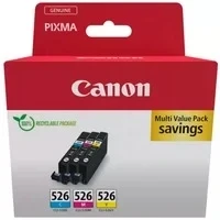 Abbildung von Canon CLI 526 C/M/Y Multipack Tintenpatrone (Packung, 3 tlg)