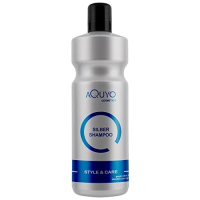 Abbildung von Style &amp; Care Silber Shampoo, Anti Gelbstich Shampoo für graues, hell gefärbtes oder blondes Haar (1000ml) Silbershampoo spendet Feuchtigkeit und steigert Farbbrillanz blondiertes