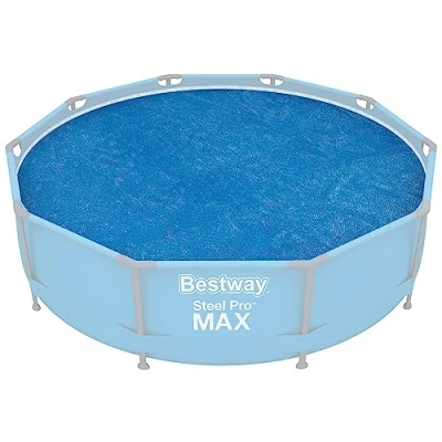 Abbildung von Bestway Flowclear™ Solarabdeckplane Ø 289 cm, für runde 305 cm Aufstellpools, blau