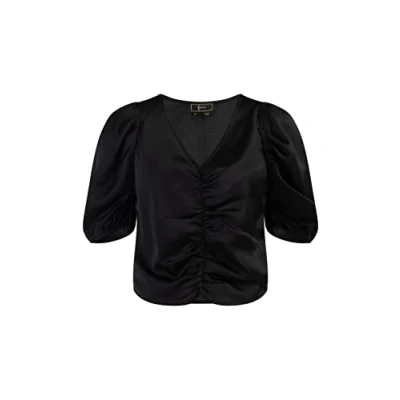 Abbildung von faina Drapiertes Caneva Bluse, Damen, Größe: 36, Schwarz