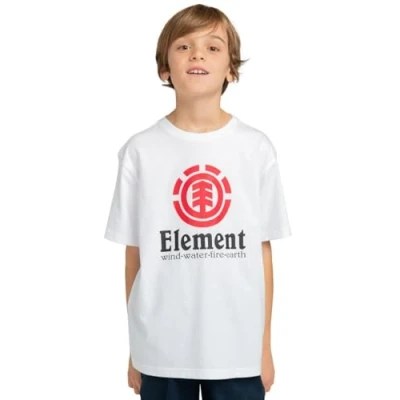 Abbildung von Element Vertical TEES Tshirt print für Kinder, Größe: 128, Optic white