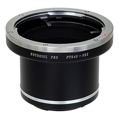 Abbildung von Fotodiox Pro Lens Mount Adapter Compatible with Pentax 645 Lenses on Sony E Cameras
