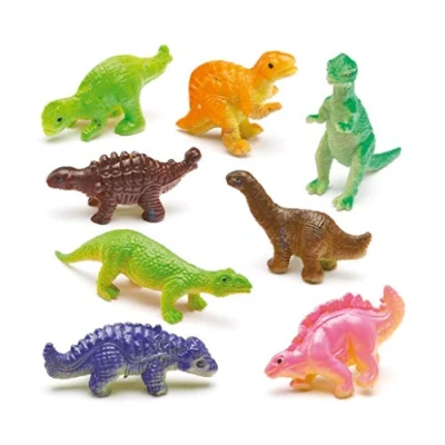 Abbildung von Baker Ross Elastische Gummi Dinosaurier für Kinder als kleine Überraschung zum Fest (12 Stück)