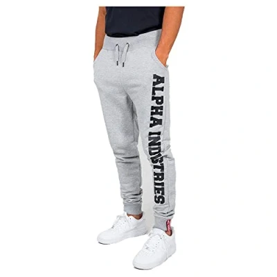 Abbildung von Alpha Industries Big Letters Jogger Jogginghose für Herren Grey Heather