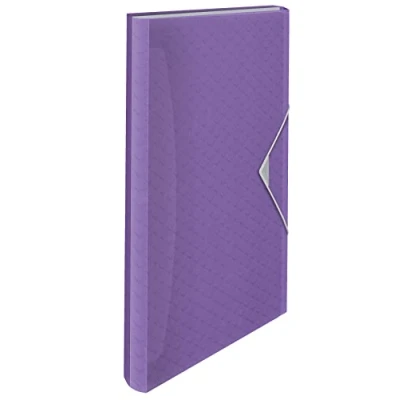Abbildung von 3 x Esselte Fächermappe Colour&#039;Breeze A4 PP lavendel