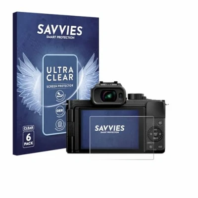 Abbildung von Savvies 6 Stück Schutzfolie für Panasonic Lumix DC G100D Displayschutz Folie Ultra Transparent