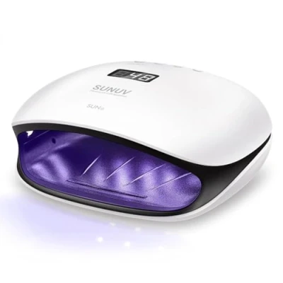 Abbildung von LED Nagellampe, SUNUV 48W Professioneller UV Nageltrockner für Gelpolitur Härtungslichtmaschine, mit automatischem Sensor und LCD Display Heim Nagelstudio Geschenk