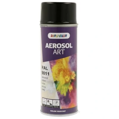 Abbildung von Dupli Color 468018 AEROSOL ART RAL 9011 graphitschwarz glänzend 400 ml