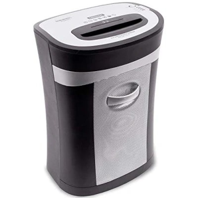 Abbildung von Duronic PS591 Aktenvernichter, Schredder mit Sicherheitsstufe P2, Reißwolf für Büro und Home Office, Zerkleinerer 20 Blatt CDs, 33 Liter