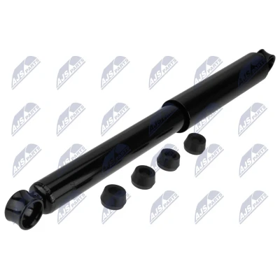 Abbildung von NTY A NS 022 Stoßdämpfer Hinterachse links, rechts Gasdruck Teleskop oben Auge, unten Auge NISSAN: Pick Up, Navara Pickup