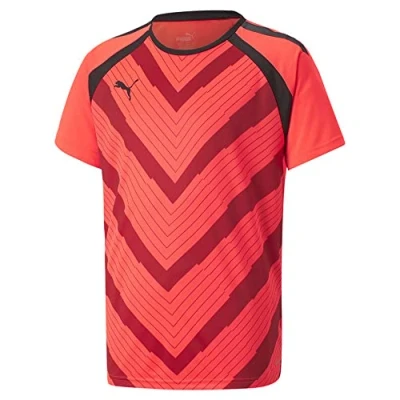 Abbildung von PUMA Unisex Kinder Teamliga Graphic Jersey Jr Fußballtrikot, Fiery Coral Burnt Red, 152