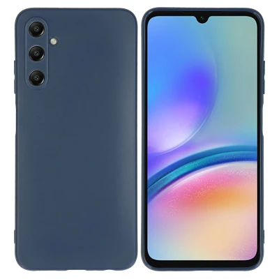 Abbildung von Samsung Galaxy A05s Hülle Silikon iMoshion Soft Case/Backcover Handyhülle Dunkelblau