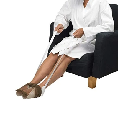 Abbildung von Homecraft Dorking Tights Aid, Retail (Eligible for VAT relief in the UK), Put On Without Bending, Double Gutter Stocking Assistive Dressing Helper, Elderly, Disabled, Handicap, Surgery Recovery