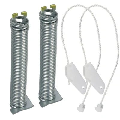 Abbildung von DL pro 2x Türscharnierfeder mit Seilzug für Bosch Siemens 00754865 754865 Reparatursatz Farbcode gelb iQ700 extraKlasse PartyPlus Geschirrspüler Spülmaschine