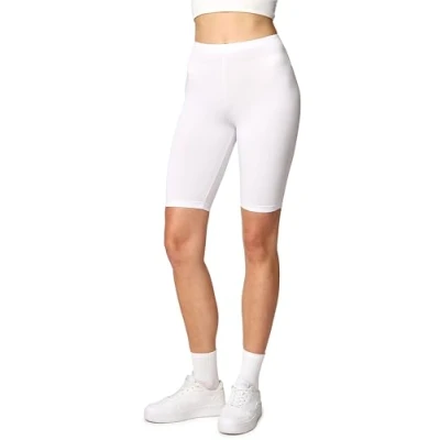 Abbildung von Merry Style Damen Kurze Leggings aus Viskose MS10 145 (Weiß, 3XL)