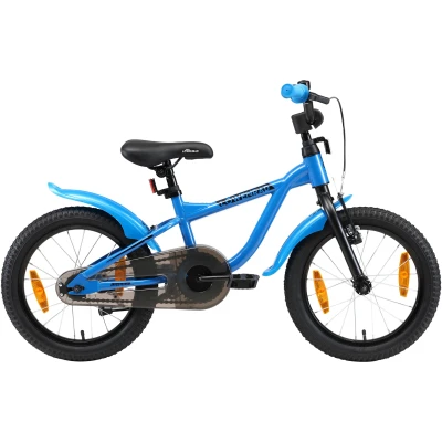 Abbildung von Löwenrad Kinderfahrrad für Jungen und Mädchen ab 4 5 Jahre 16 Zoll Kinderrad mit Bremse Fahrrad Kinder Blau