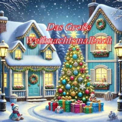 Abbildung von Das Große Weihnachtsmalbuch: Zauberhafte Motive zum Ausmalen für Kinder. Schneemänner, Weihnachtsbäume, Rentiere und mehr!