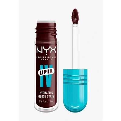 Abbildung von NYX Professional Makeup Gloss Serum Lip IV, Water Bout Wine?, feuchtigkeitsspendender Lipgloss für glänzende Lippen im Wet Look, 5 ml