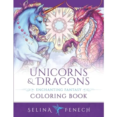 Abbildung von Unicorns and Dragons Enchanting Fantasy Coloring Book (Fantasy by Selina)