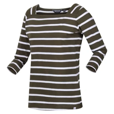 Abbildung von Regatta Unisex Polexie T Shirt, Traubenblatt/weiße Streifen, 40 DE