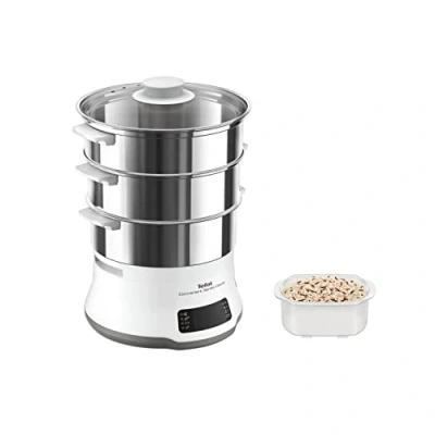 Abbildung von Tefal Dampfgarer &quot;VC502D Convenient Series Deluxe&quot;, 900 W, Touchscreen, 8 Programme, Garen auf 3 Ebenen, Behälter aus Edelstahl