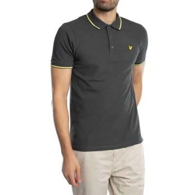 Abbildung von Lyle&amp;Scott Tipped Poloshirt Herren Gunmetal/Steward L