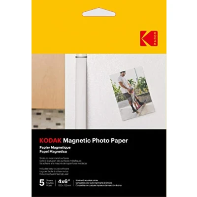 Abbildung von Kodak Magnetisches Fotopapier Rückseite magnetisch, 10,2 x 15,2 cm