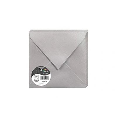 Abbildung von Clairefontaine 50073C Packung mit 20 Umschläge Pollen, 165 x 165mm, 135g, Silber