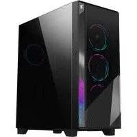 Abbildung von Gigabyte AORUS C500 Glass Mid Tower ATX Gehäuse, Schwarz, TG Panel, Kein Netzteil