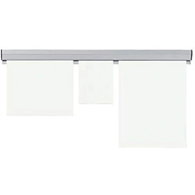 Abbildung von FRANKEN Papierklemmschiene, 150 x 4 cm, grau, Kunststoff, PKS150