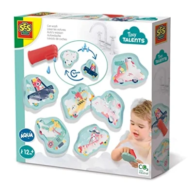 Abbildung von SES Creative Tiny Talents Autowäsche, Bad Aufkleber, Junge/Mädchen, 1 Jahr(e), Karton, Mehrfarbig