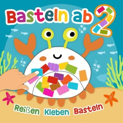 Abbildung von Basteln ab 2: Reißen Kleben Basteln! , Bastelbuch für Tierfreunde 2 Jahren, Erste Bastelerfahrung ohne Schere Jungen &amp; Mädchen