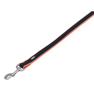Abbildung von Nobby Leine Mesh Preno, neon orange L: 120 cm, B: 25/35 mm, 1 Stück