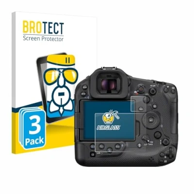Abbildung von BROTECT Schutzglas für Canon EOS R1 (3 Stück) Schutzfolie Panzer Folie Glas [Extrem Kratzfest 9H, Anti Fingerprint, Ultra Transparent]