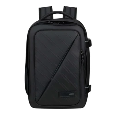 Abbildung von American Tourister Take2Cabin Ryanair Kabinentasche 25 x 20 40 cm, 24 L, 0.50 kg, Handgepäck, Flugzeug Rucksack S Underseater, Schwarz Edition (Black Edition)