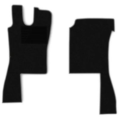 Abbildung von F CORE MT15 GRAY Fußmattensatz Textil vorne 2 grau Maßgefertigt