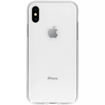 Abbildung von Apple iPhone Xs Hülle Silikon Accezz Soft Case/Backcover Handyhülle Transparent