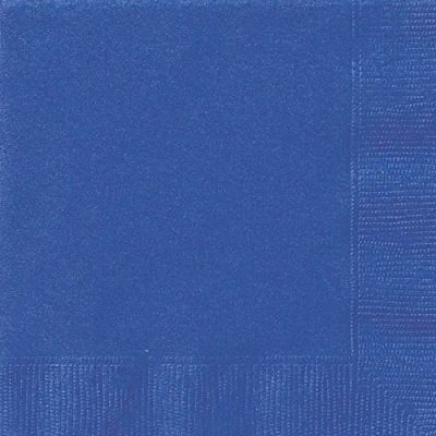 Abbildung von Blaue Servietten Königsblau 33x33cm 20 Teile