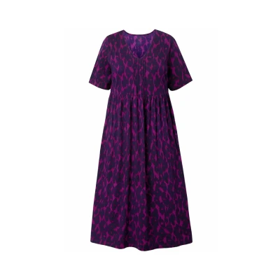 Abbildung von Ulla Popken Strickkleid, Damen, Größe: 50/52, Dark orchid