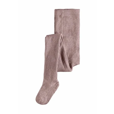 Abbildung von NAME IT Mädchen Nkfpantyhose Glitter Rib Noos Strumpfhose, Woodrose, 122 128 EU
