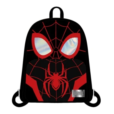 Abbildung von Cerdà Marvel Spider Man Miles Morales Rucksack Kunstleder Schwarz und Rot