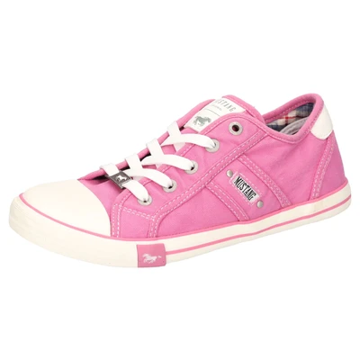 Abbildung von Mustang Shoes Sneaker, Freizeitschuh, Halbschuh, Schnürschuh mit Markenlabel