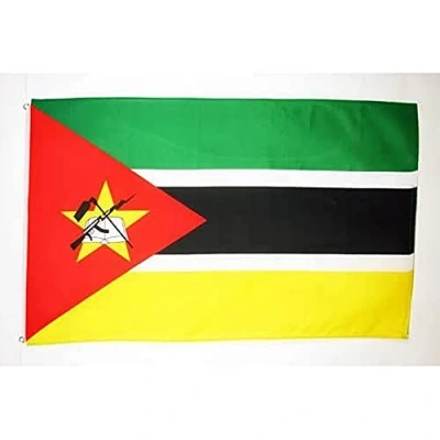 Abbildung von AZ FLAG Flagge Mosambik 90x60 cm Republik Fahne 100% Polyester mit Messing Ösen 50g