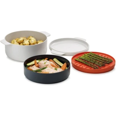 Abbildung von Joseph Dampfgarer M Cuisine Creme Orange 4 teilig